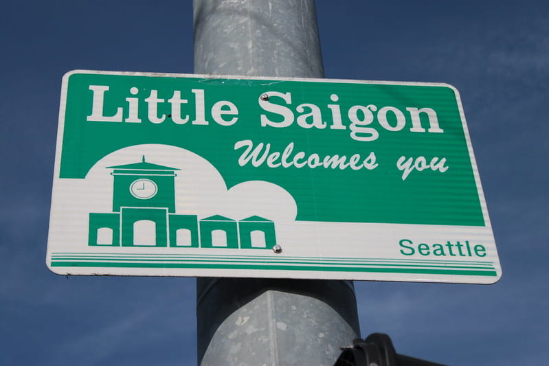 Sign of Little Saigon in Seattle