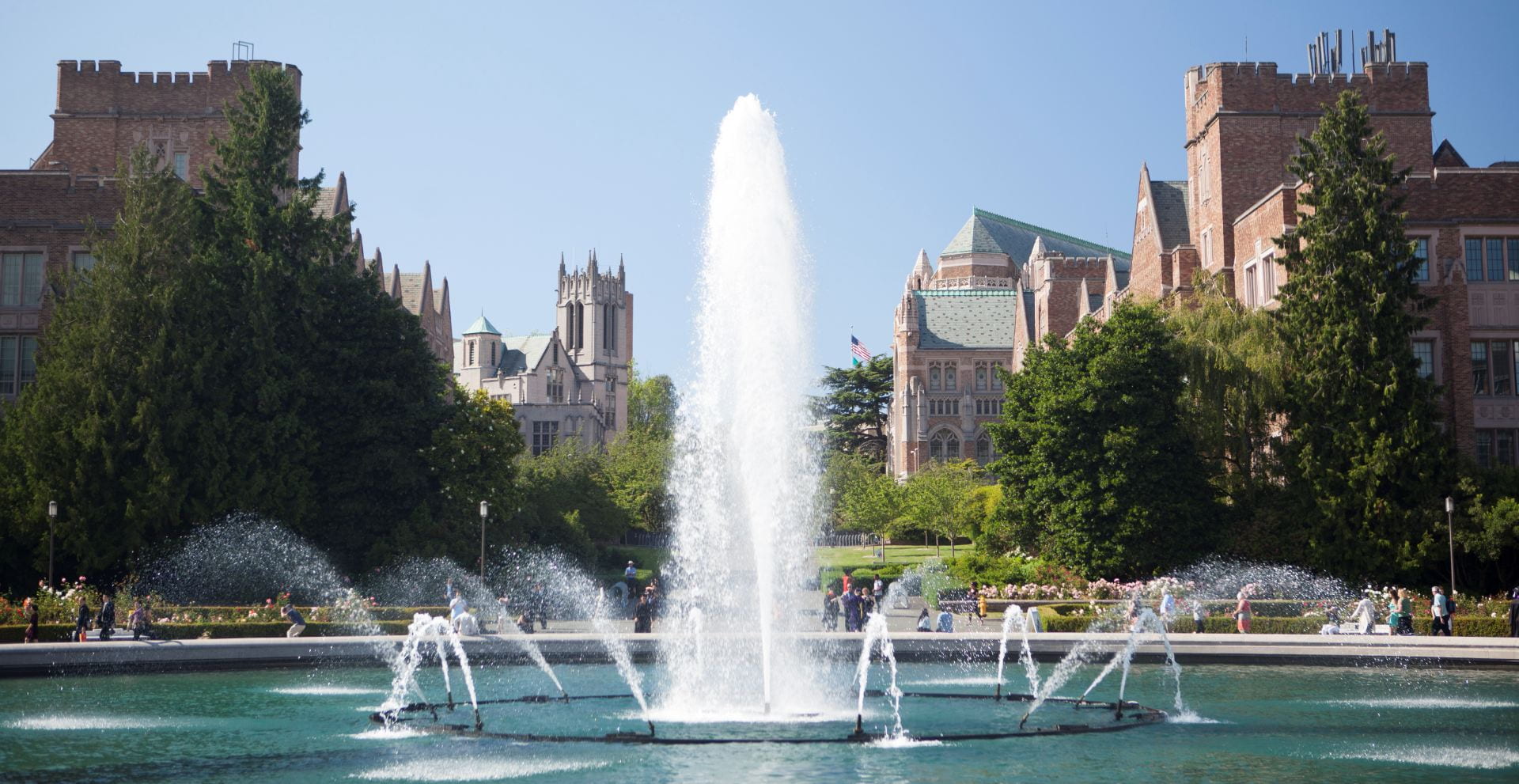Drumheller Fountain on the University of Washington campus