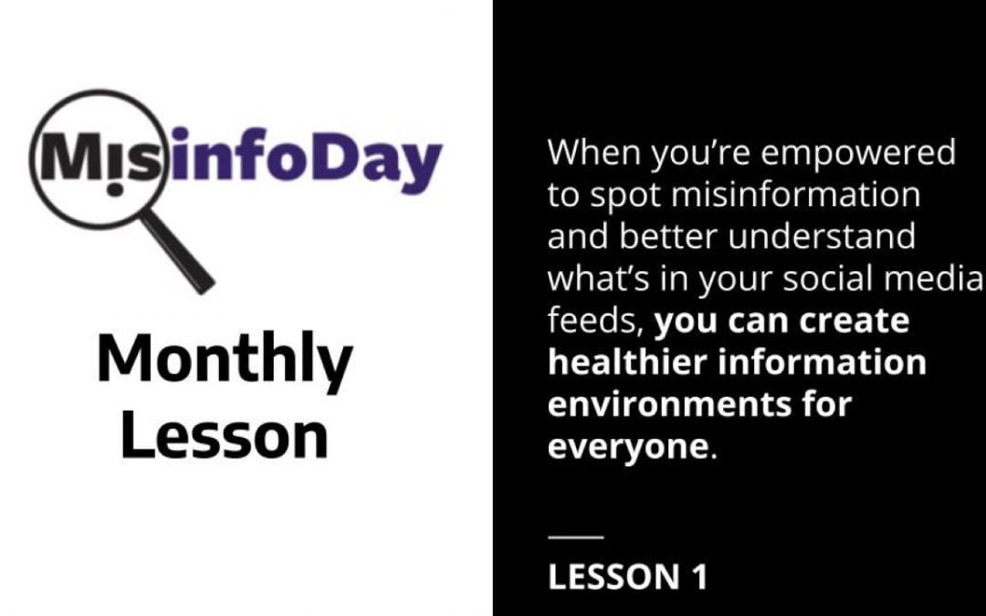 ‘MisinfoDay Monthly’ Video Lesson | September 2021 | Creating healthier information environments