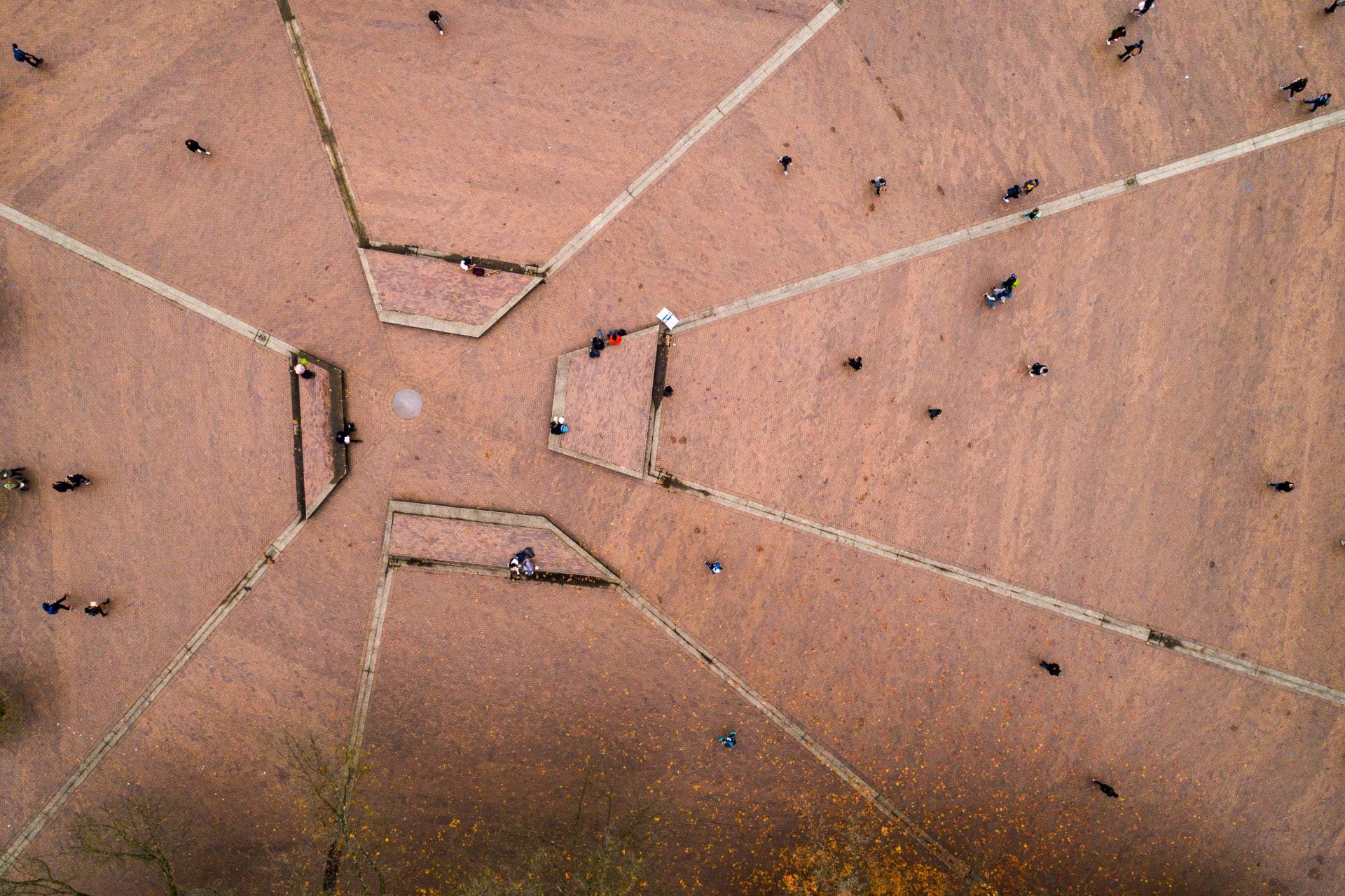 Aerial shot of UW Red Square