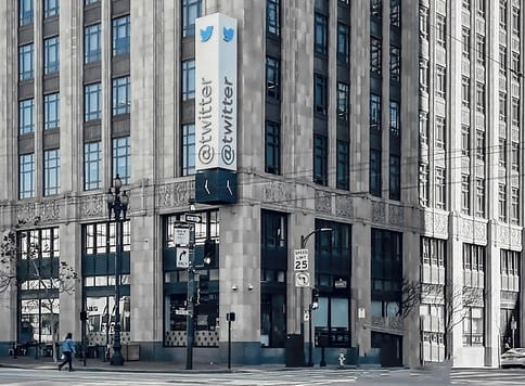 Twitter headquarters on Market Street in San Francisco.