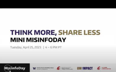 Watch our Mini MisinfoDay series of educational workshops