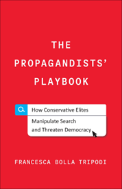 Book cover for "The Propaganists Playbook" by Francesca Bolla Tripodi