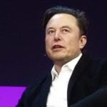Elon Musk on stage.